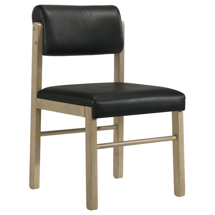 Strouse 5-piece Dining Set Black and Natural Oak