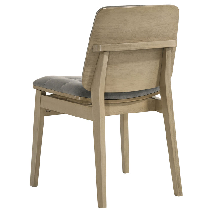 Strouse 5-piece Dining Set Grey and Natural Oak