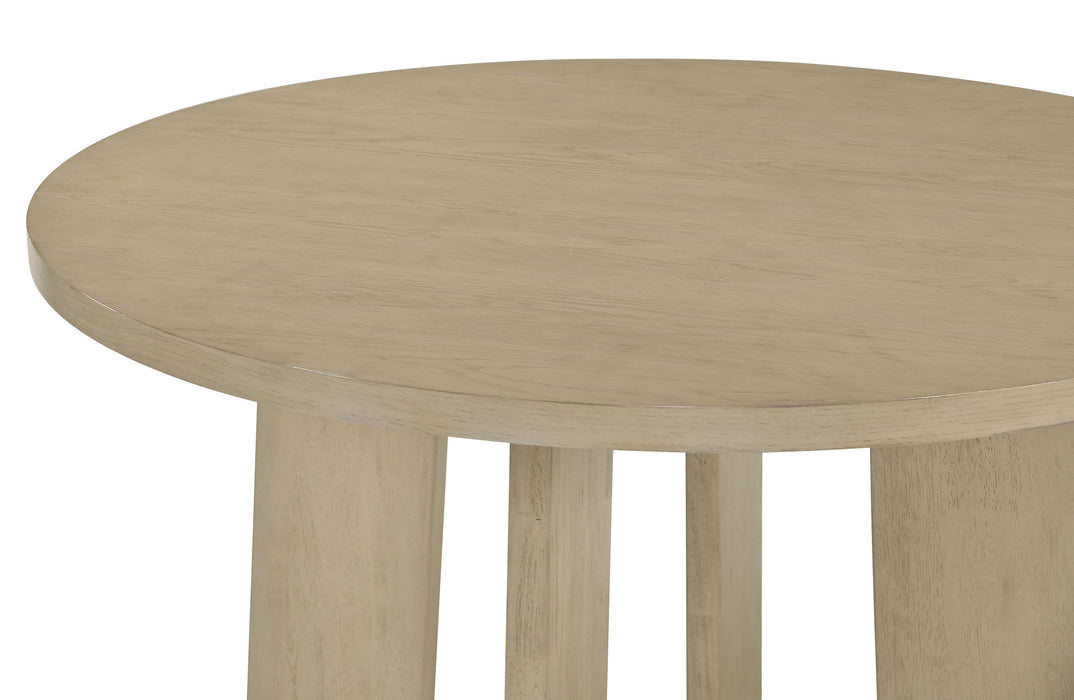 Strouse 5-piece Dining Set Grey and Natural Oak