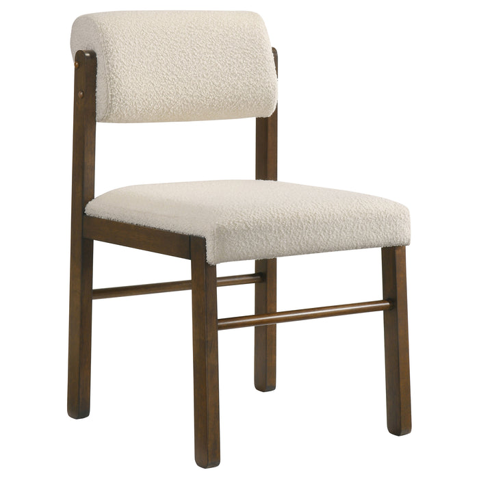 Strouse 5-piece Dining Set Cream and Walnut