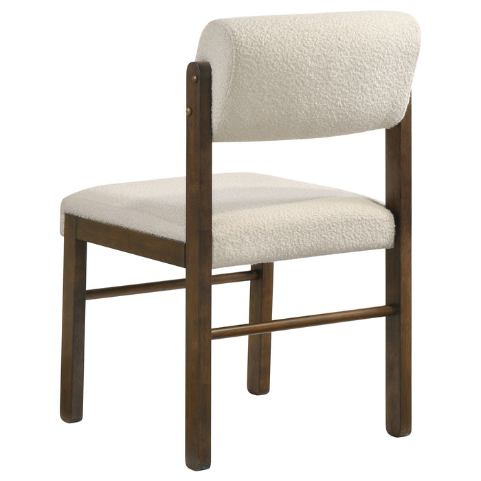 Strouse 5-piece Dining Set Cream and Walnut