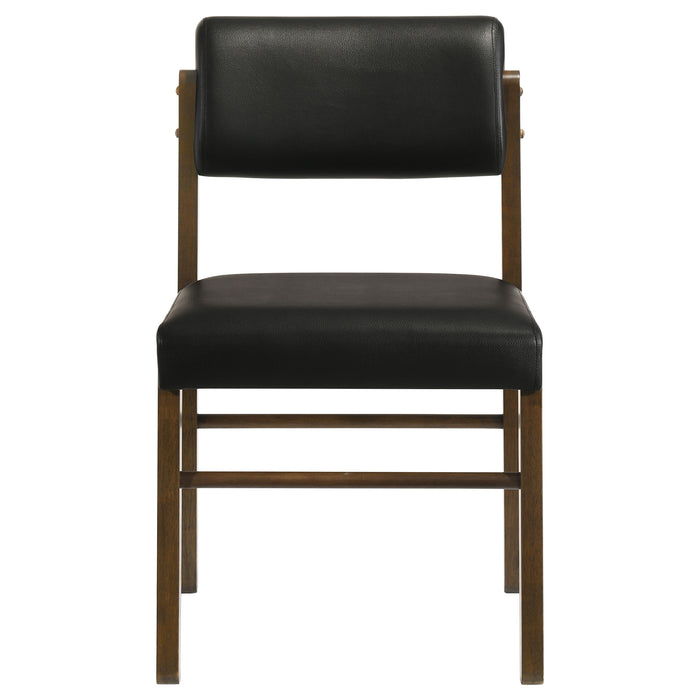 Strouse 5-piece Dining Set Black and Walnut