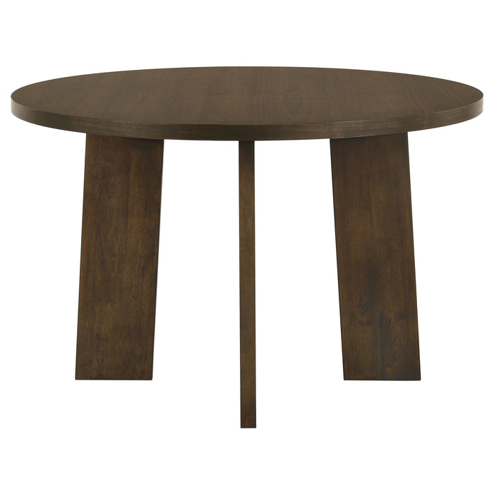 Strouse 5-piece Dining Set Cream and Walnut
