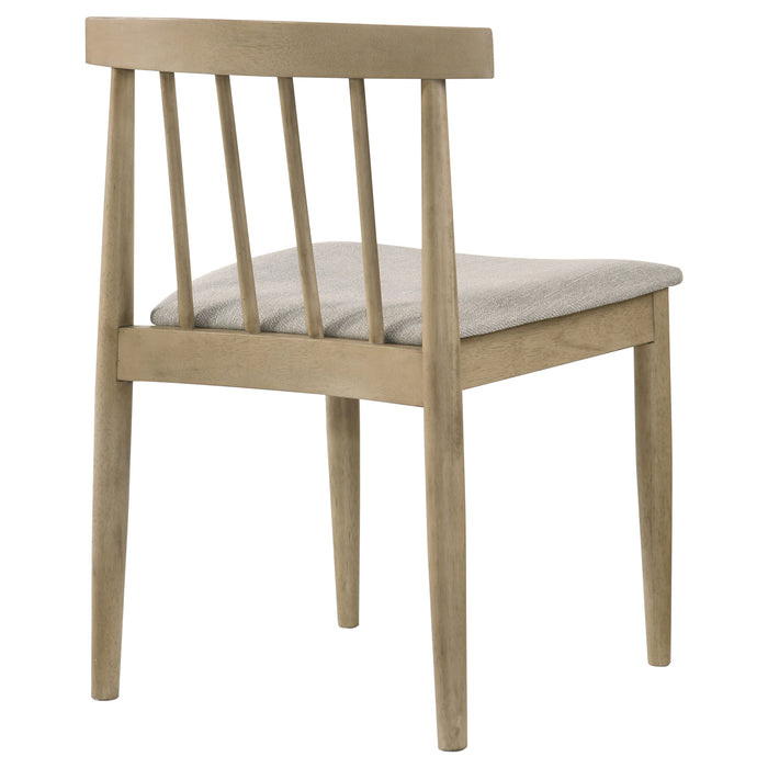Cullen Dining Side Chair Upholstered Seat Natural Oak (Set of 2)