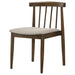 Set of two CoasterEveryday Cullen dining side chairs with upholstered seats and walnut finish legs, showcasing modern furniture design.