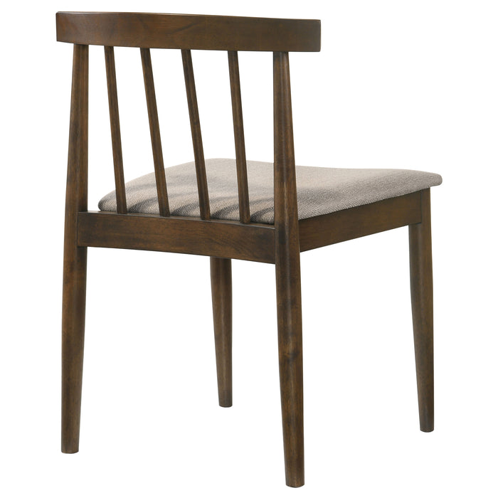 Cullen Dining Side Chair Upholstered Seat Walnut (Set of 2)