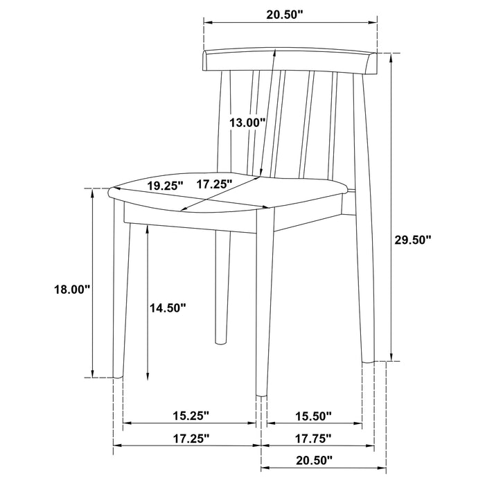 Decker 7-piece 82-inch Rectangular Dining Set Wheat and Black
