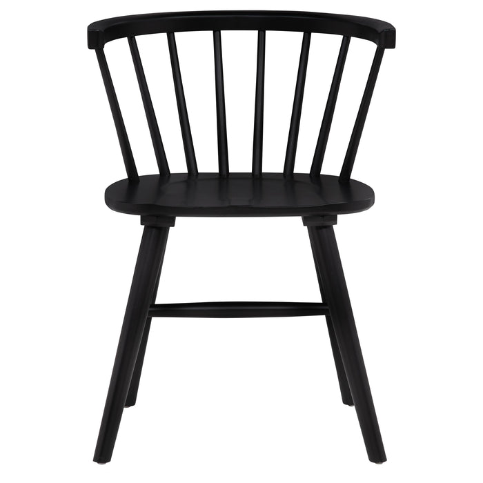Decker 7-piece 82-inch Rectangular Dining Set Black