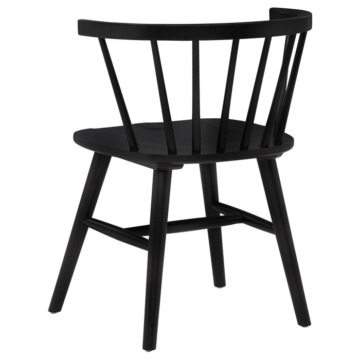 Decker 7-piece 82-inch Rectangular Dining Set Black
