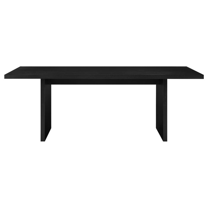 Decker 7-piece 82-inch Rectangular Dining Set Black