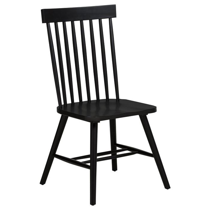 Decker 7-piece 82-inch Rectangular Dining Set Black
