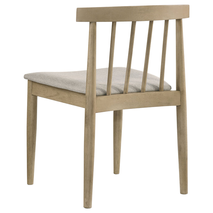 Decker 7-piece 82-inch Rectangular Dining Set Wheat and Natural Oak