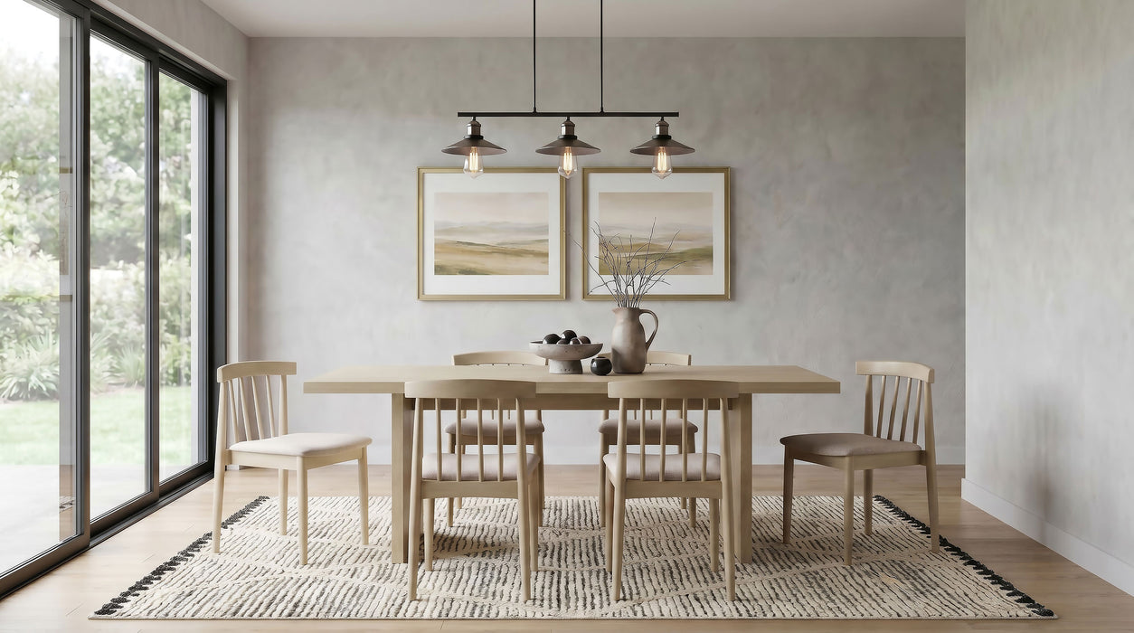 Decker 82-inch Rectangular Wood Dining Table Natural Oak
