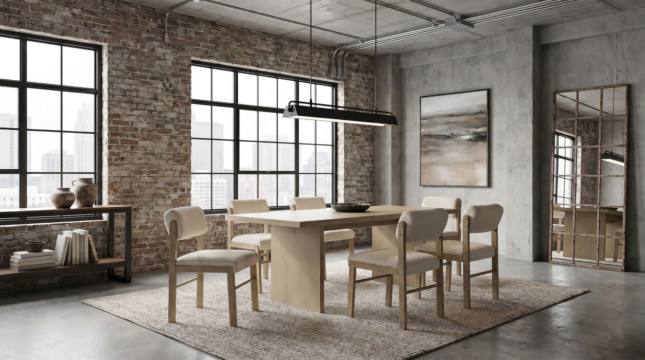 Decker 82-inch Rectangular Wood Dining Table Natural Oak