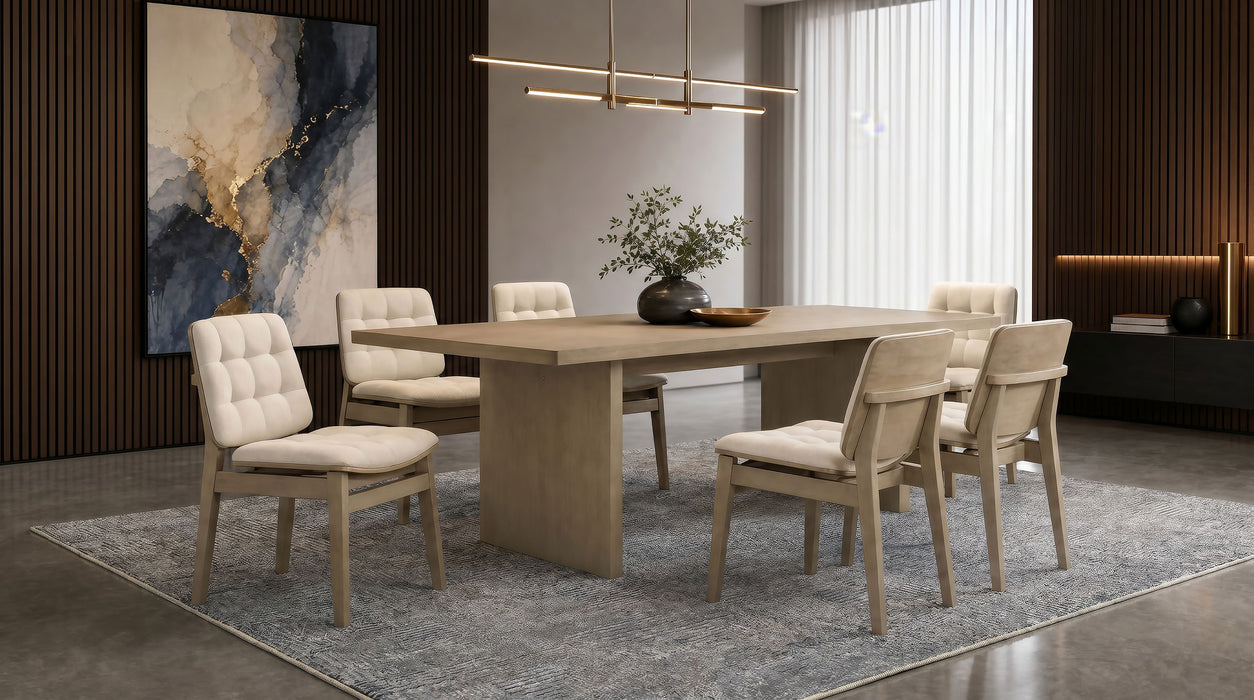 Decker 82-inch Rectangular Wood Dining Table Natural Oak