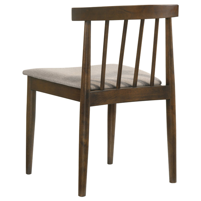 Decker 7-piece 82-inch Rectangular Dining Set Wheat and Walnut