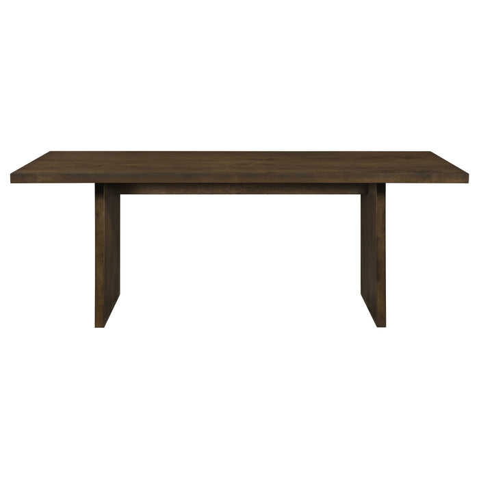 Decker 7-piece 82-inch Rectangular Dining Set Black and Walnut