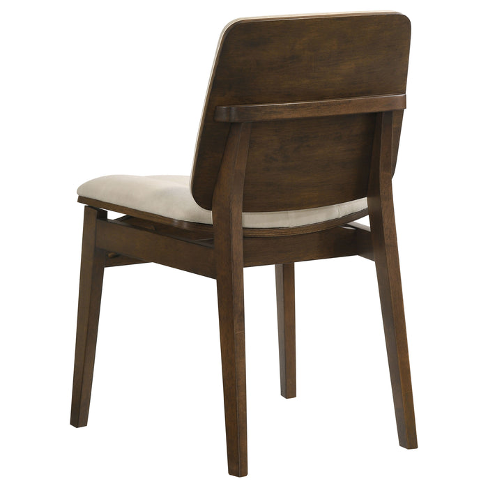 Decker 7-piece 82-inch Rectangular Dining Set Cream and Walnut