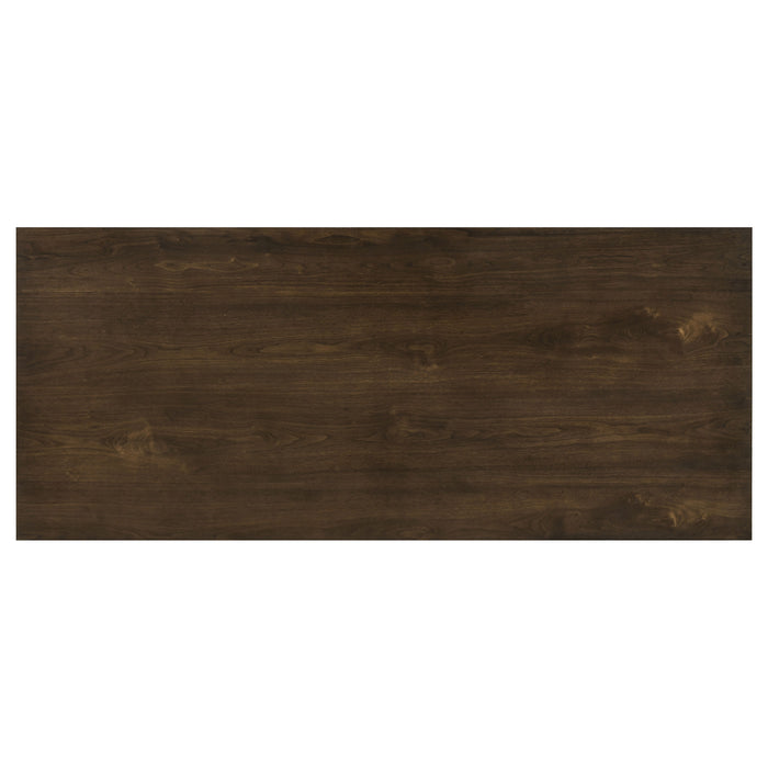 Decker 7-piece 82-inch Rectangular Dining Set Grey and Walnut