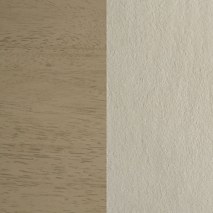Redbridge Upholstered Side Chair Cream and Natural Oak (Set of 2)