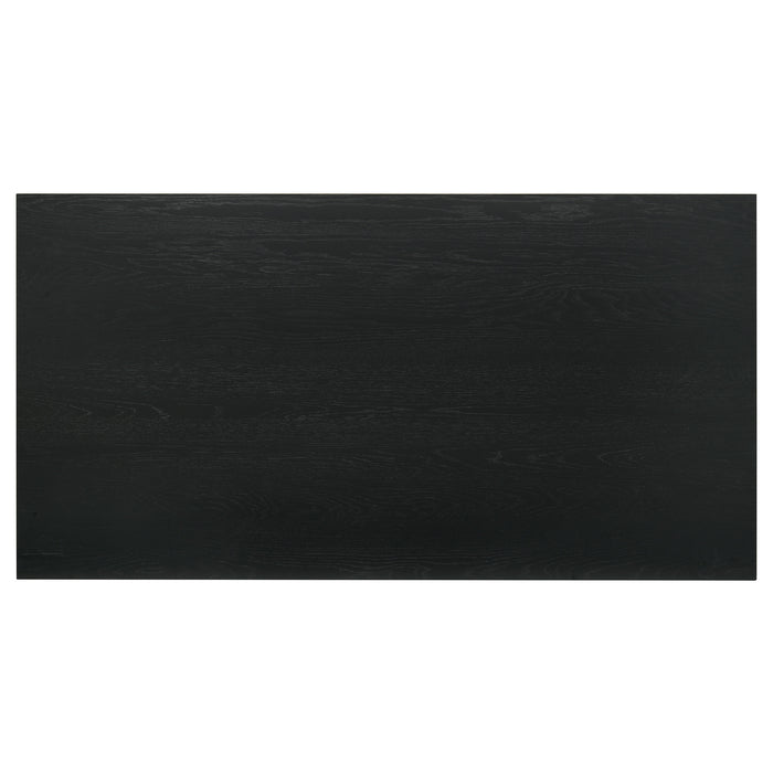 Decker 70-inch Rectangular Wood Counter Height Dining Table Black