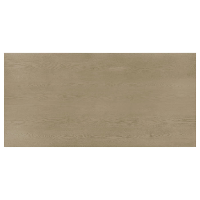 Decker 7-piece 70-inch Rectangular Counter Height Dining Set Cream and Natural Oak