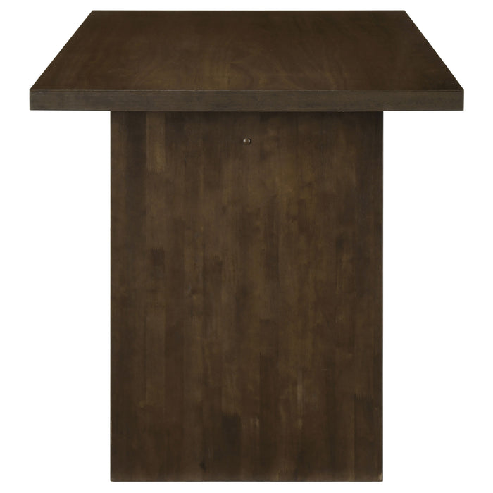 Decker 7-piece 70-inch Counter Height Dining Set Black and Walnut