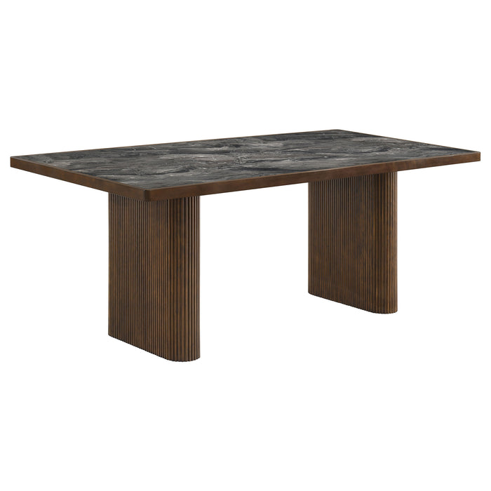 Parry 80-inch SmartTop™ Paladina Dining Table Dark Walnut