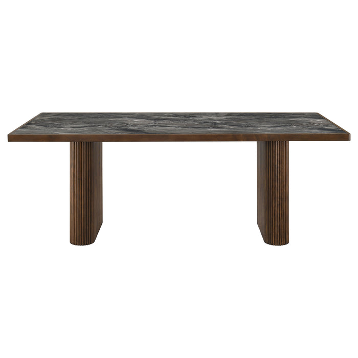 Parry 80-inch SmartTop™ Paladina Dining Table Dark Walnut