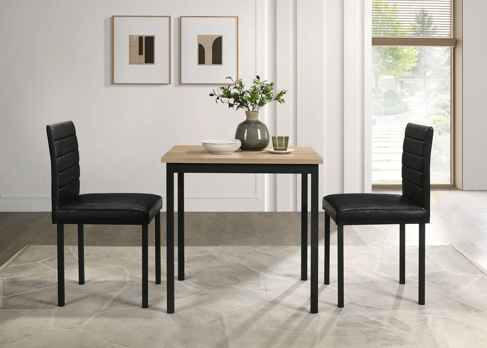 Garza Space Saving Rectangular Dining Table Greige Oak