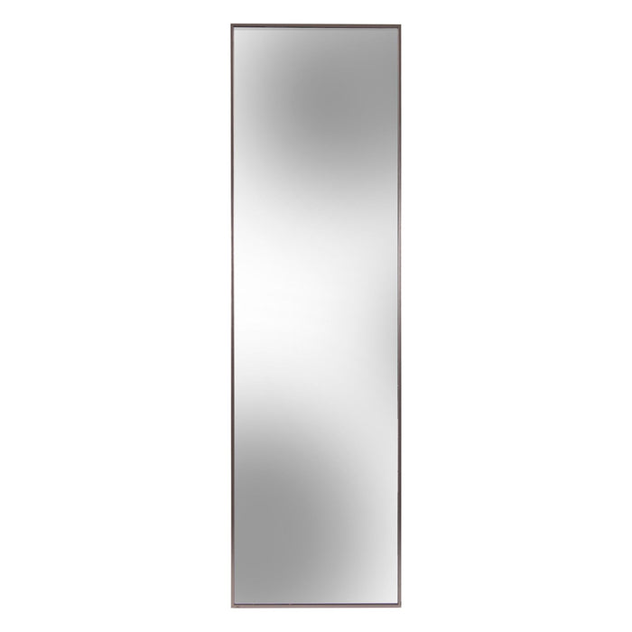 Sleek Brushed Rectangular Full Length Standing Mirror - Brass