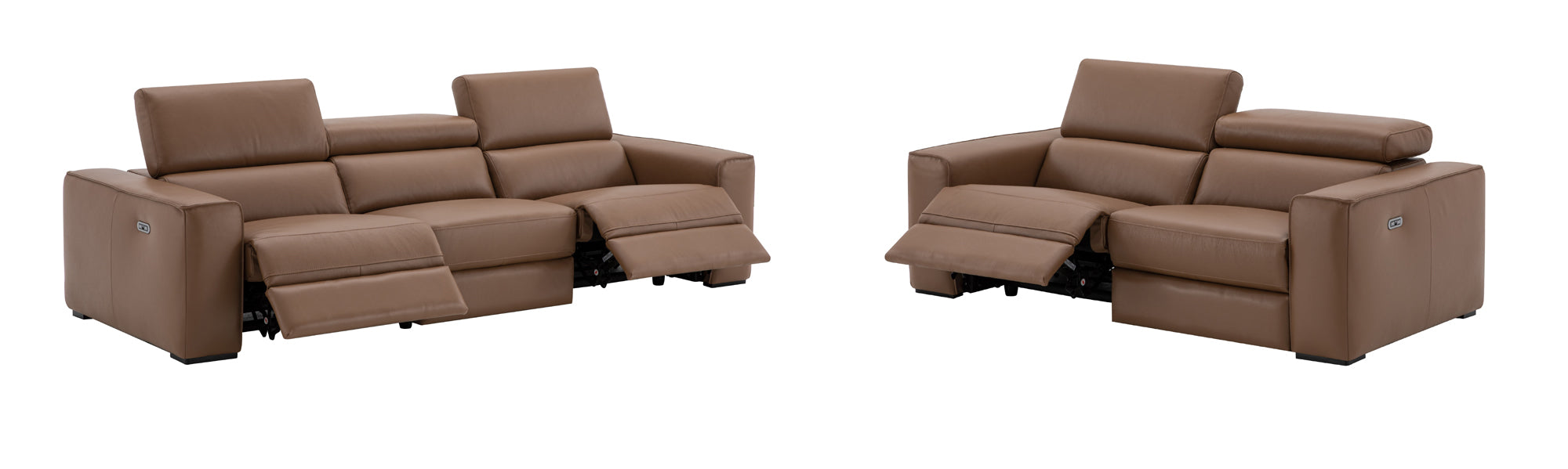 J & M Furniture Picasso Sofa in Caramel