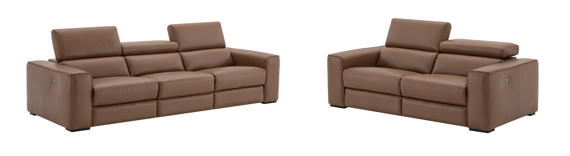 J & M Furniture Picasso Sofa in Caramel