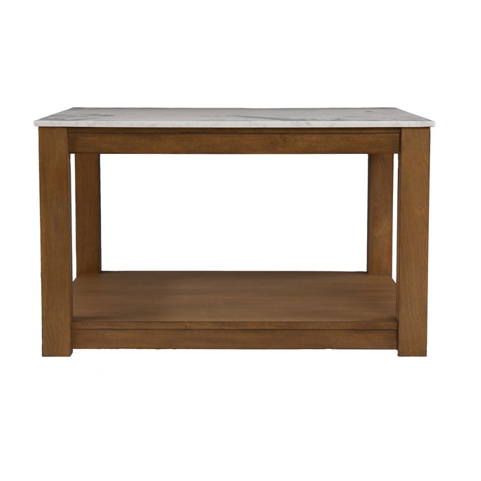 Solid Wood And Manufactured Wood Square Coffee Table - Brown