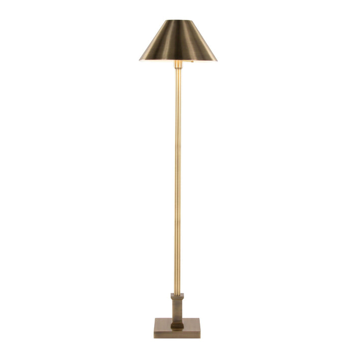Perry - 60" Metal Floor Lamp - Antique Brass