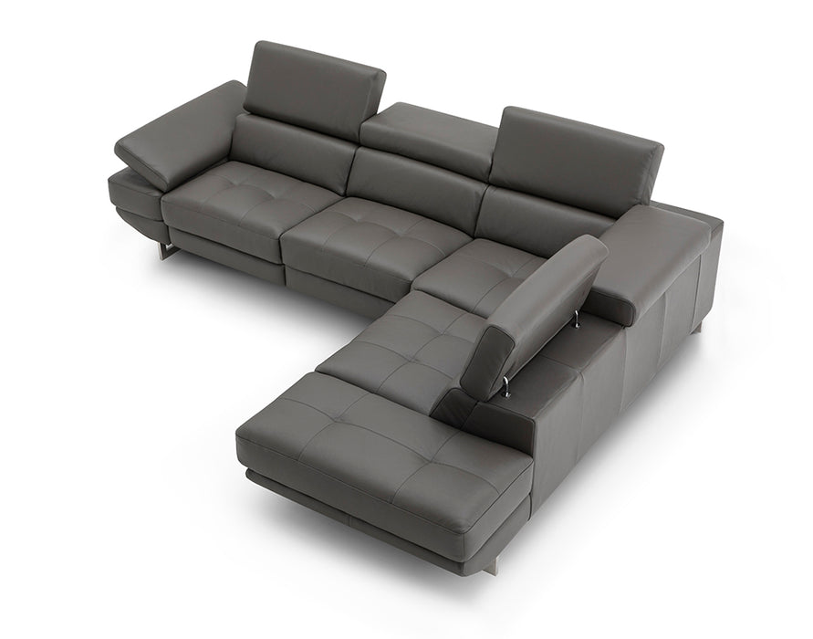 J & M Furniture Annalaise RHF Chaise Dark Grey