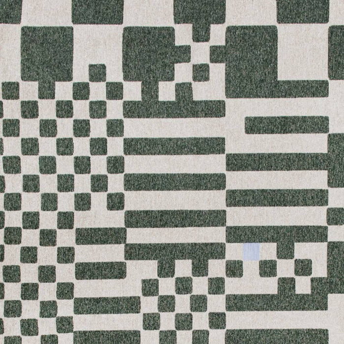 8' X 11' Geometric Washable Area Rug (551854) - Green / Orange