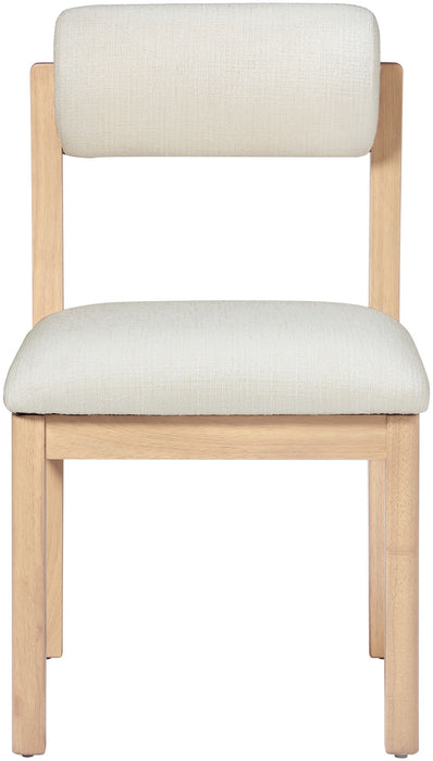 Roundhill - Fabric Dining Chair (Set of 2) - Natural Frame