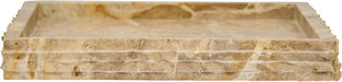 Meridian Furniture genuine marble tray with elegant, polished surface and rounded edges, perfect for stylish home decor.