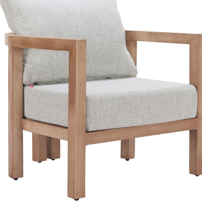 29" Modern Upholstered Arm Chair - Gray