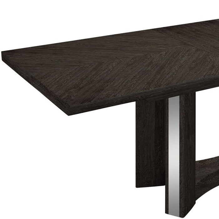 98" Solid Wood Dining Table - Gray