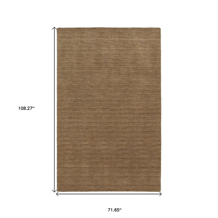 6' X 9' Wool Hand Tufted Area Rug - Tan