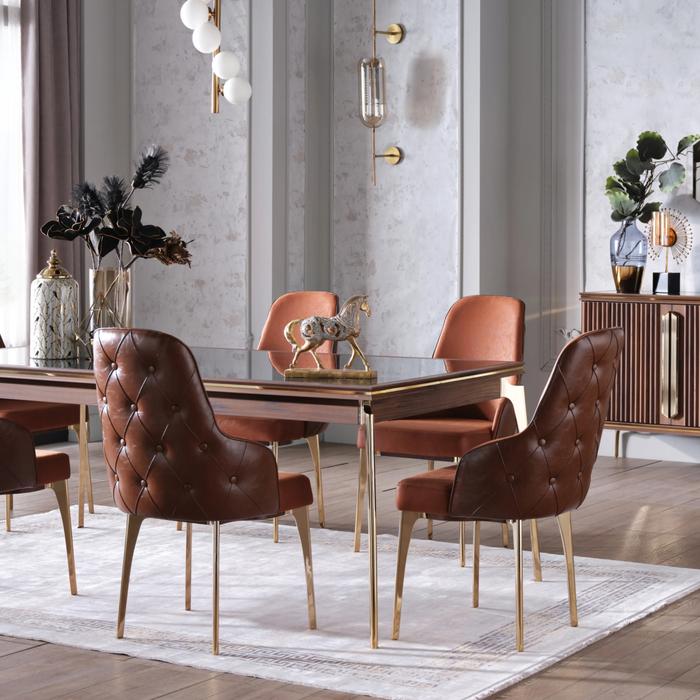 Bellona Montego Dining Room Table & 6 Chairs
