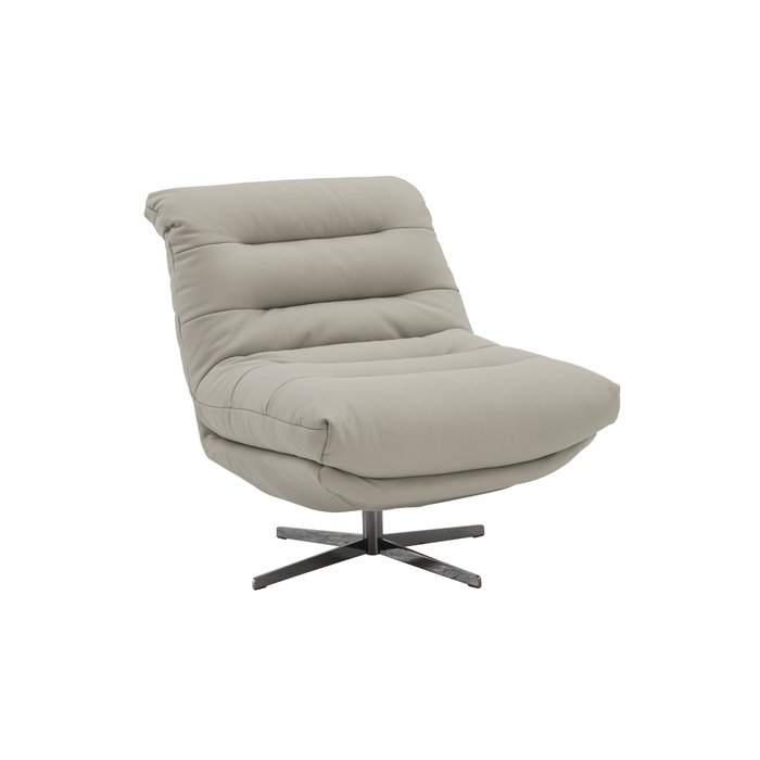 J & M Furniture Nest Swivel Chair in Milk Tea