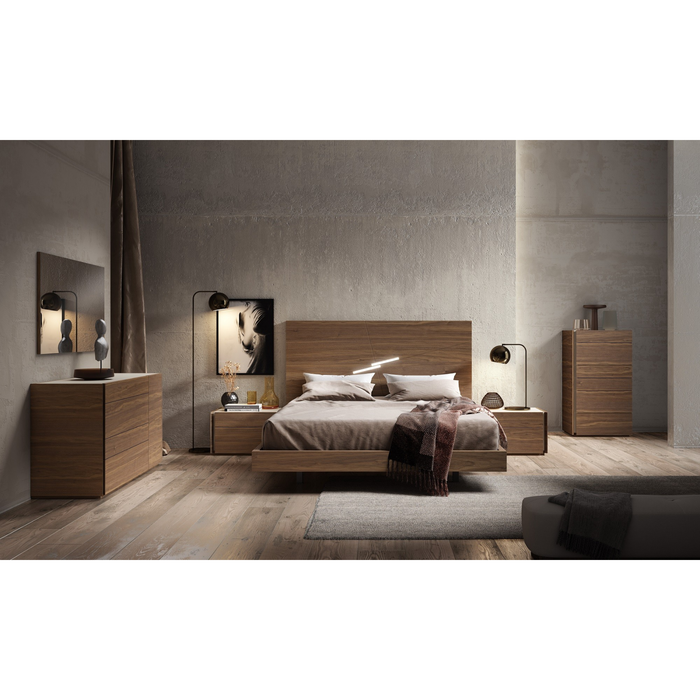 J & M Furniture Faro Premium Bedroom Sets in Walnut