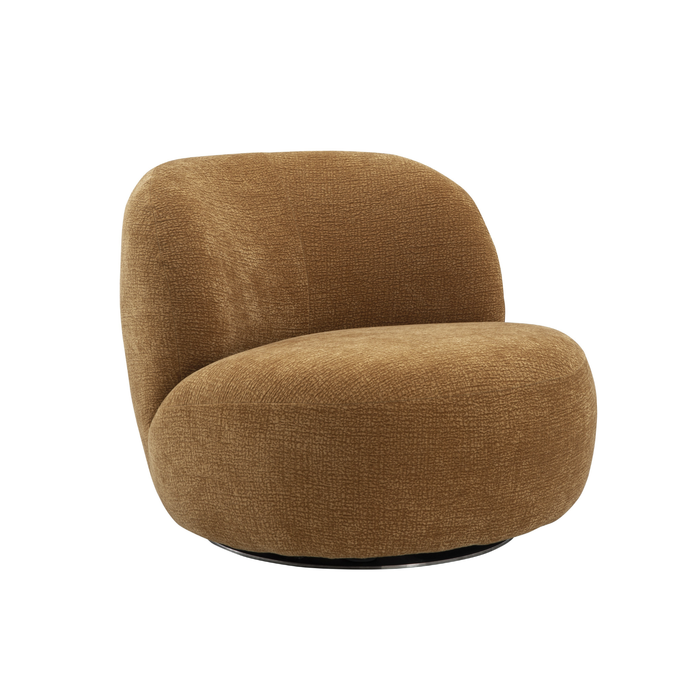 J & M Furniture Cove Swivel Chair in Mustard