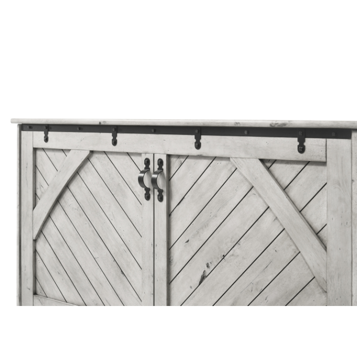 Night & Day Furniture Ranchero Murphy Cabinet Bed - Wildwood Vintage White