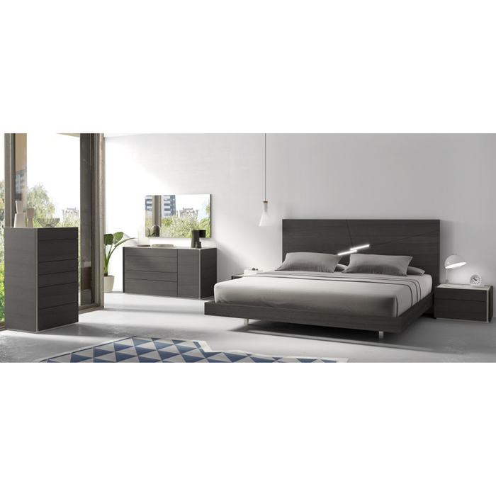 J & M Furniture Faro Premium Bedroom Sets in Wenge & Light Grey