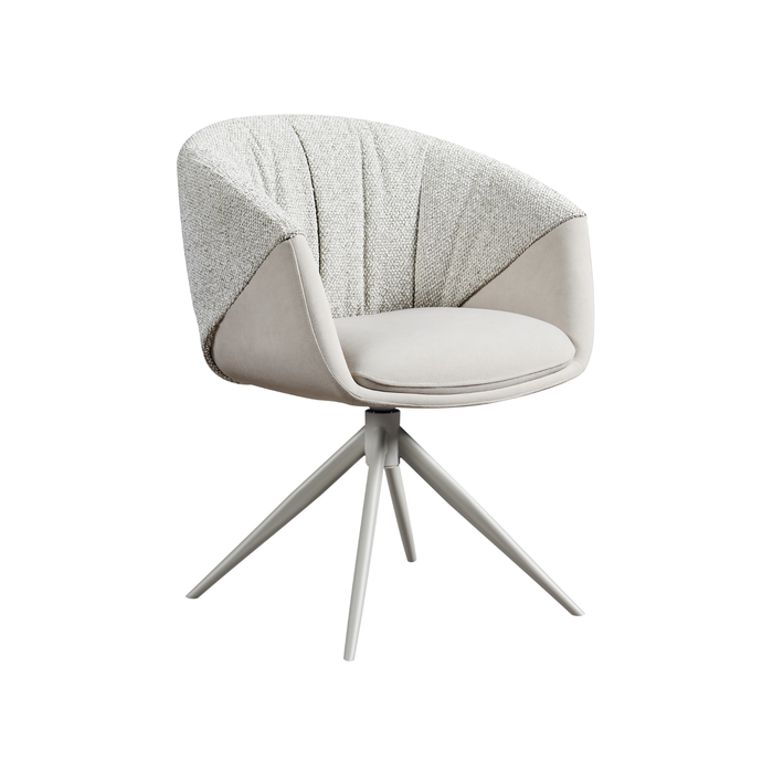 J & M Furniture RH Breccia Swivel Chair Beige