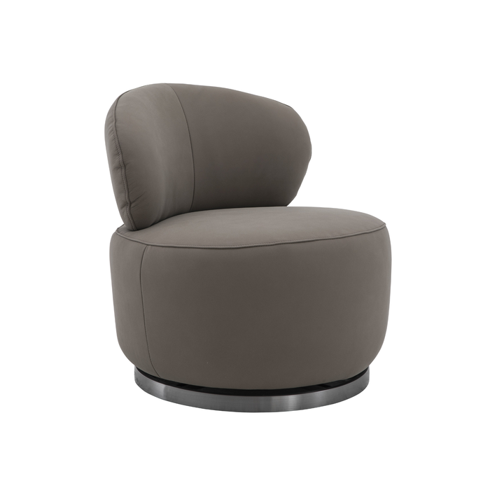 J & M Furniture Nubo Swivel Chair in Brownie
